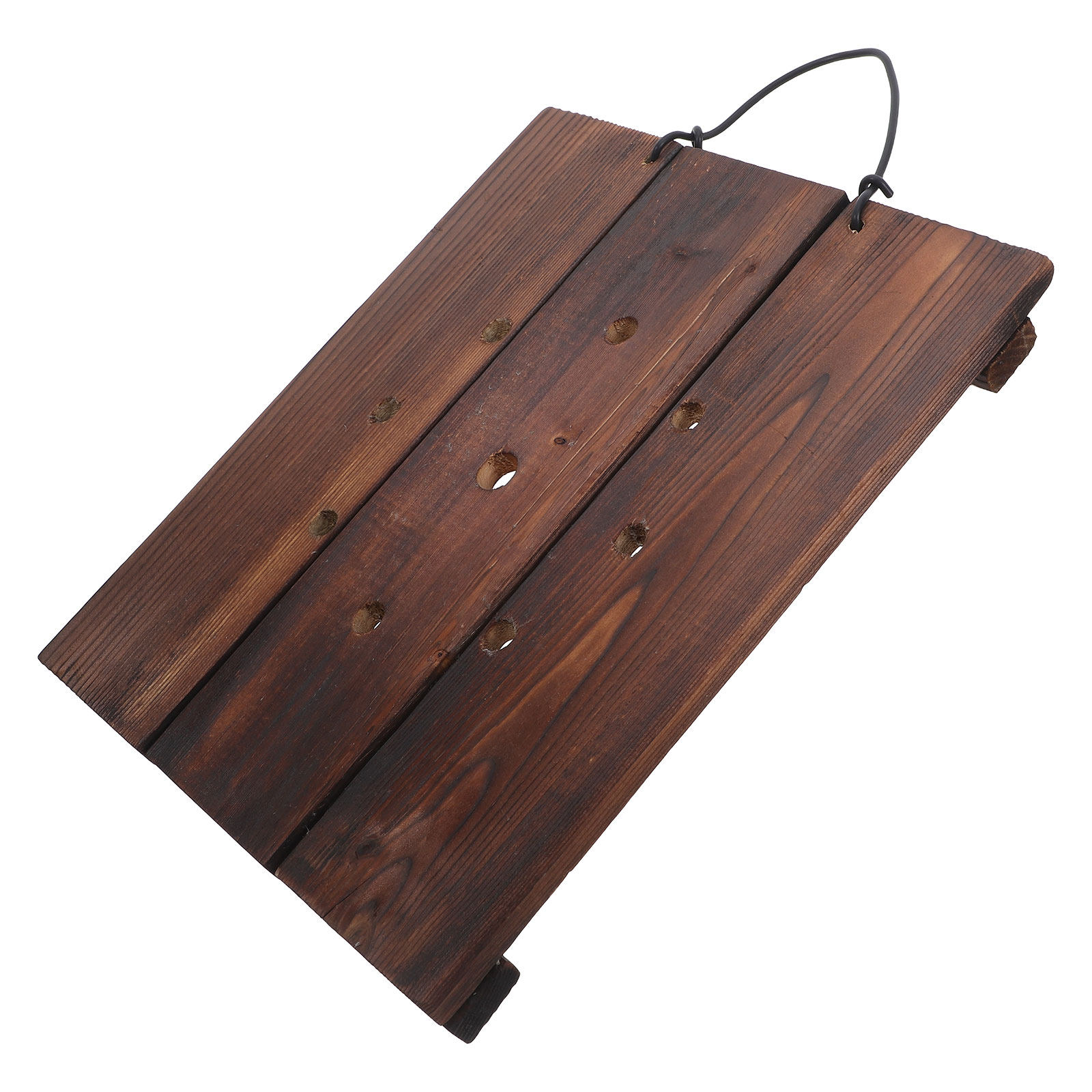 Vertical Planter - Verbrand houten montageplaat met voorgeboorde gaten,