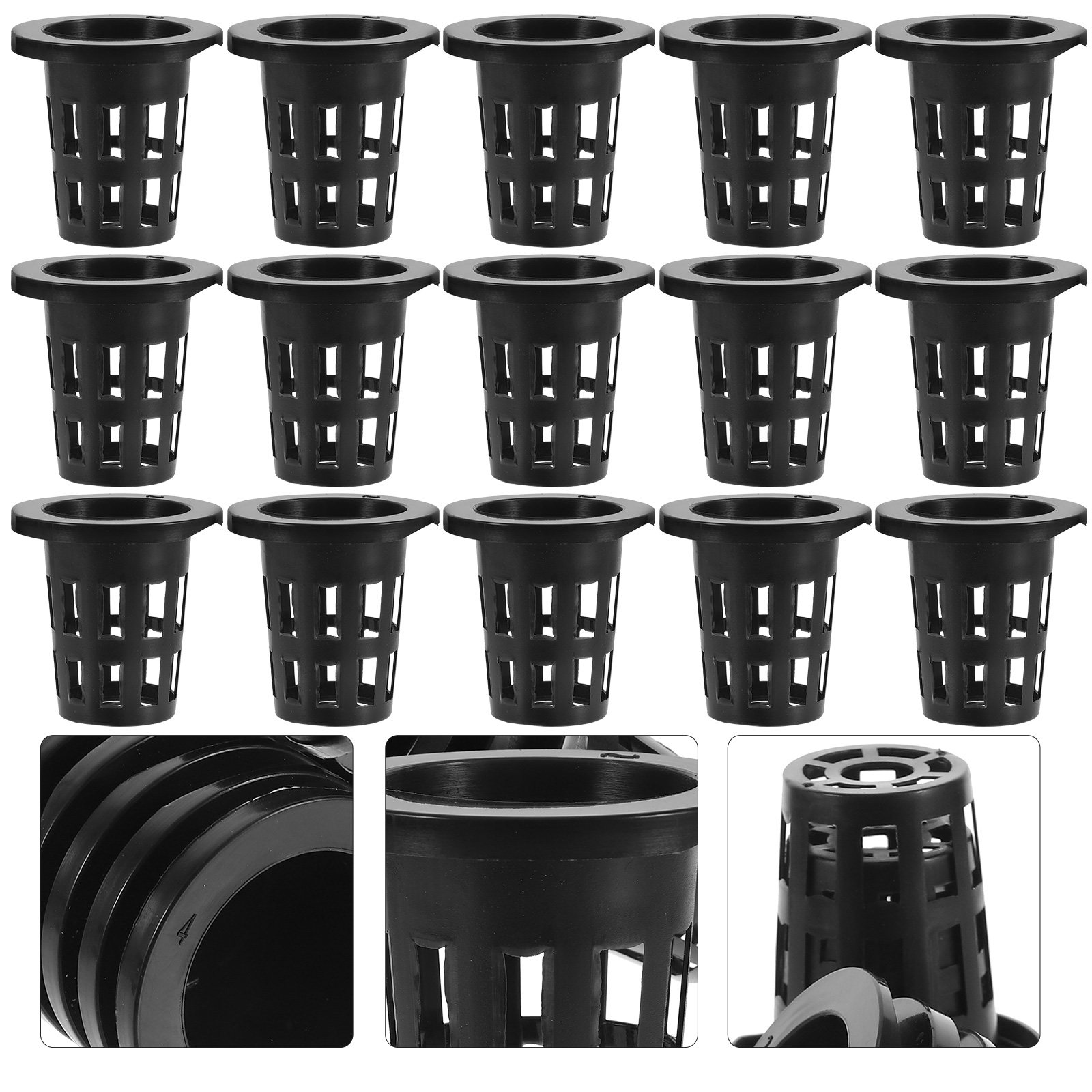 Plant Pot - 50 stuks kunststof plantmanden, hydroponische netmanden,