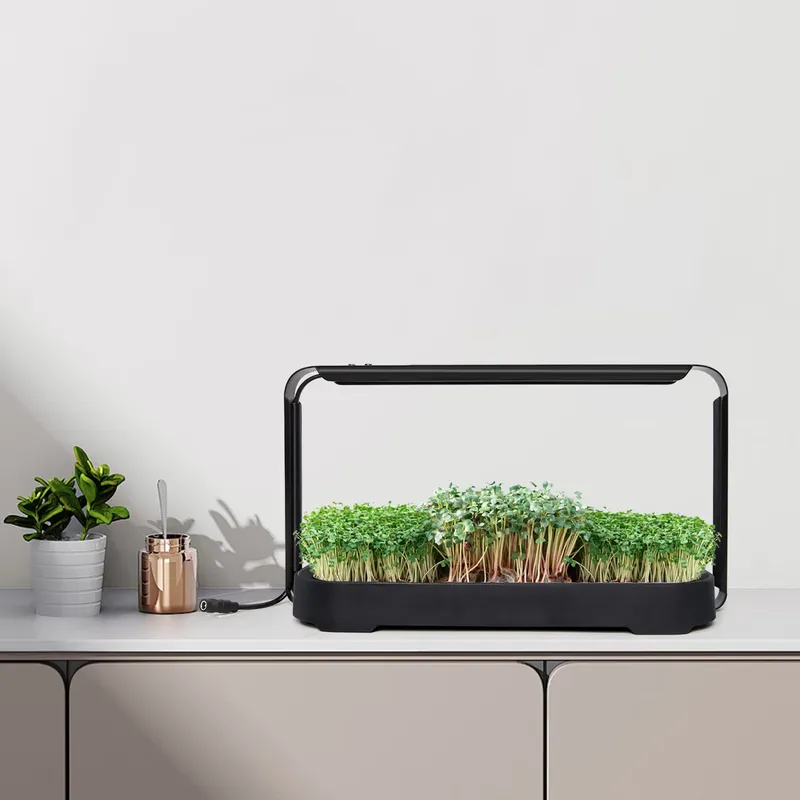 Self Watering Planter - Microgreens Zelfwaterende Hydroponische Plantenbak met Groeilamp