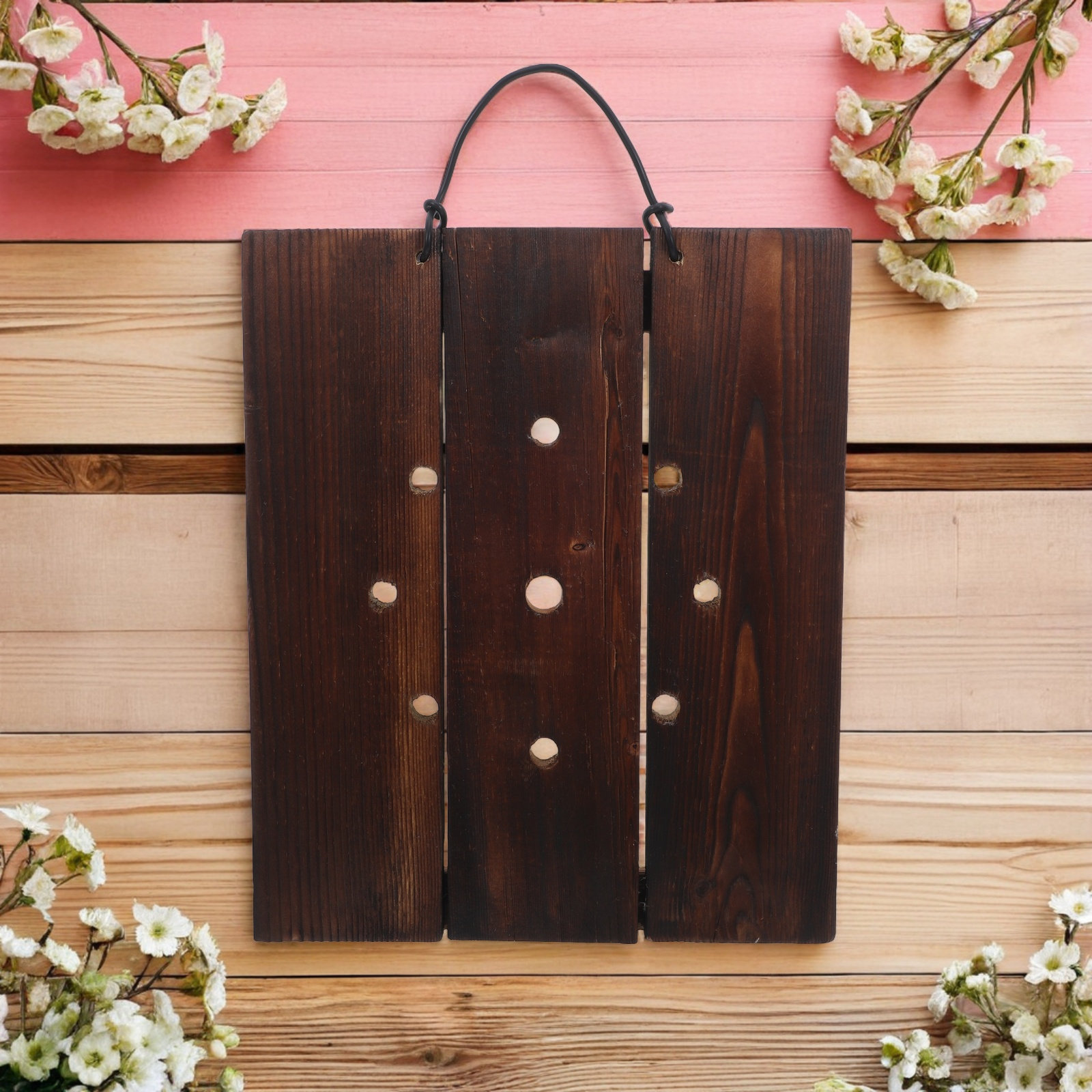 Verbrand houten montageplaat m - Vertical Planter recensie en prijs