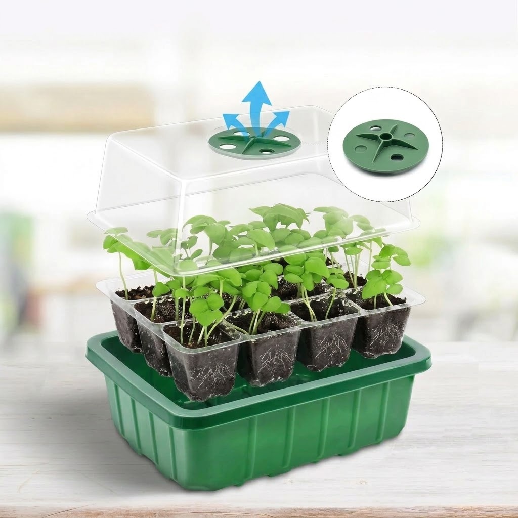 Verstelbare vochtigheidskoepel - Seed Starter Tray recensie en prijs