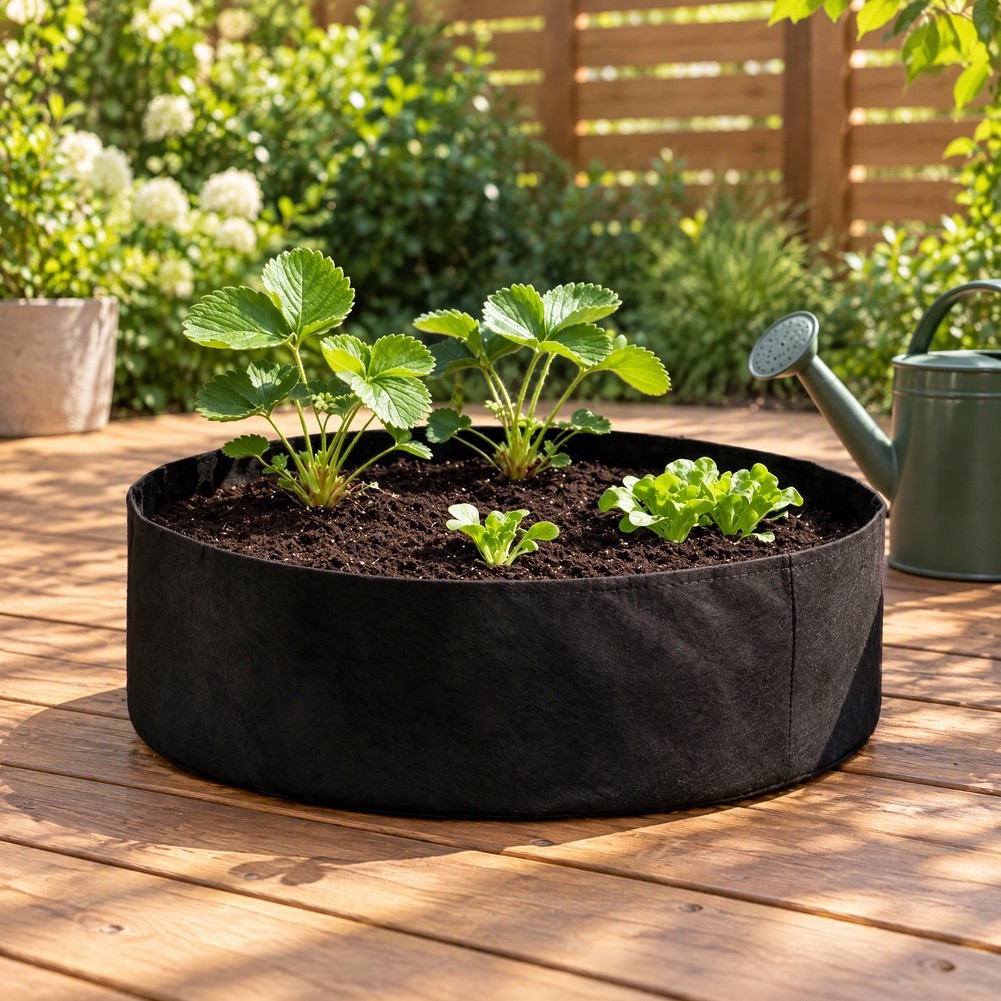 Grote ronde plantenzak van vil - Raised Garden Bed recensie en prijs