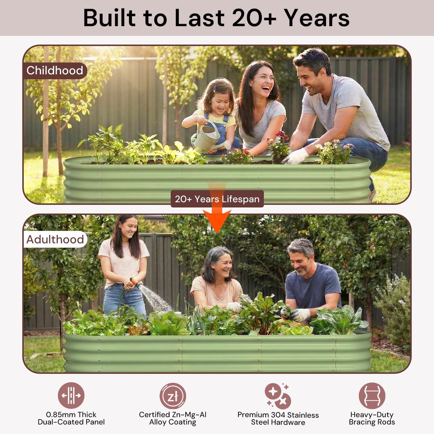 Gegalvaniseerde verhoogde moes - Raised Garden Bed recensie en prijs
