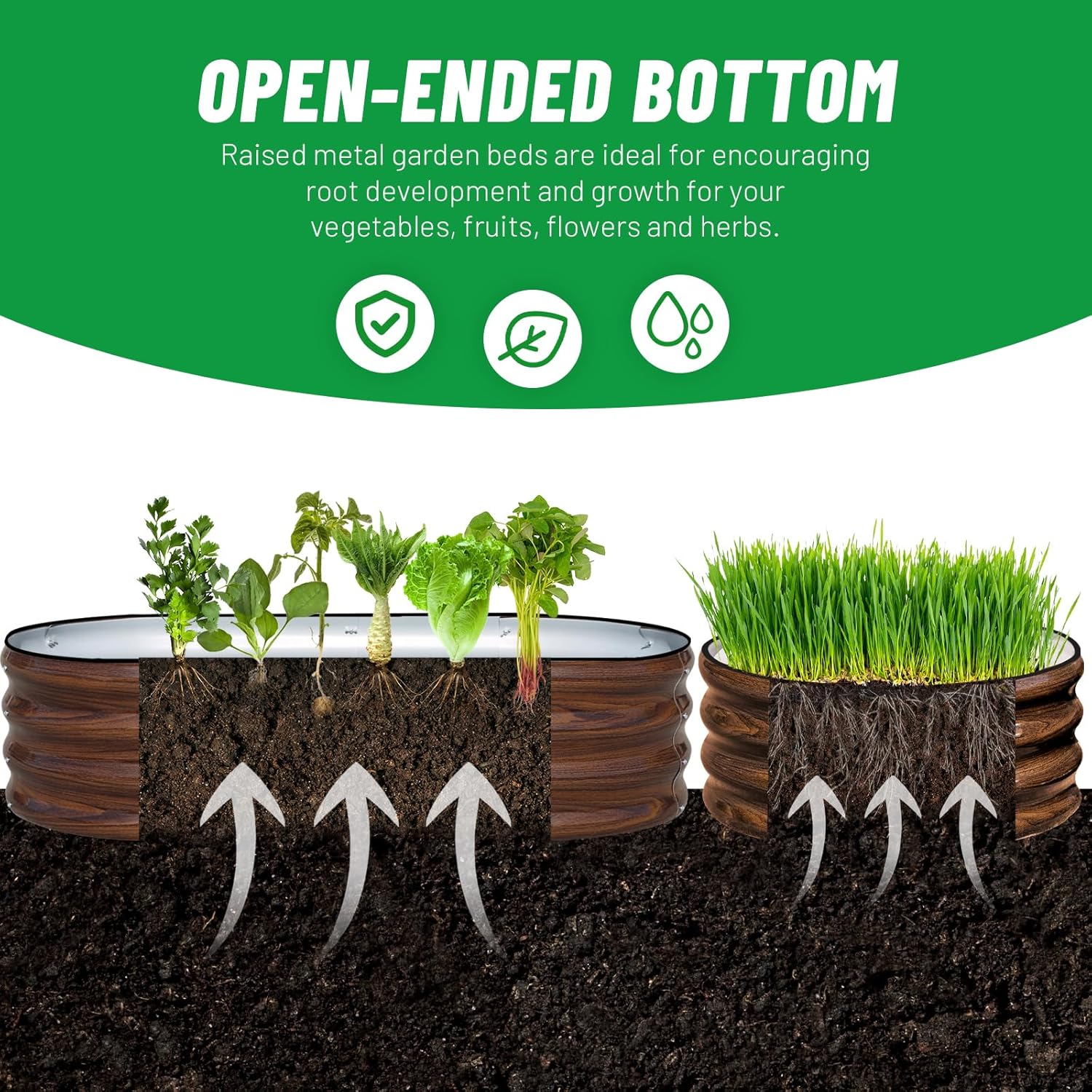 3-delige gegalvaniseerde stale - Raised Garden Bed recensie en prijs